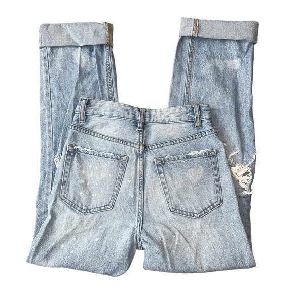 Light Blue Ripped Boyfriend Jeans from PacSun | Size 23 | Great Condition - Picture 3 of 7